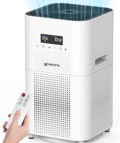 Dayette Air Purifiers for Home Large Room up to 3000 Sq Ft, Upgraded H14 Ture Hepa Air Filter, Air Purifier with Air Quality Monitor, 22dB Sleep Mode