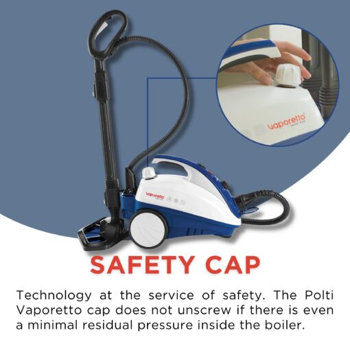 POLTI Vaporetto Smart Steam Mop and Steam Cleaner for Cleaning and Sanitizing with 12 Attachments Works for Tile Floor with Grout, Carpet, Car Detailing, Hardwood, & Furniture 2 Year Warranty - Image 2