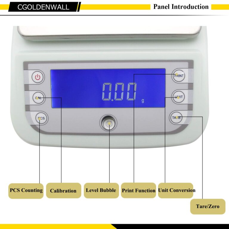 CGOLDENWALL 5000g 5kg 0.01g Lab Analytical Balance Digital Precision Electronic Scale Analytical Counter Automatic Calibration Commercial Scale High Precision Output RS232 and Automatic Calibration - Image 6