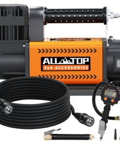 ALL-TOP Air Compressor with Digital Pressure Gauge Tire Inflator Kit, 12V Portable Inflator 7.06ft³/Min, Offroad Air Pump for Truck Tires, Heavy Duty Max 150 PSI for 4x4 Vehicle & RV