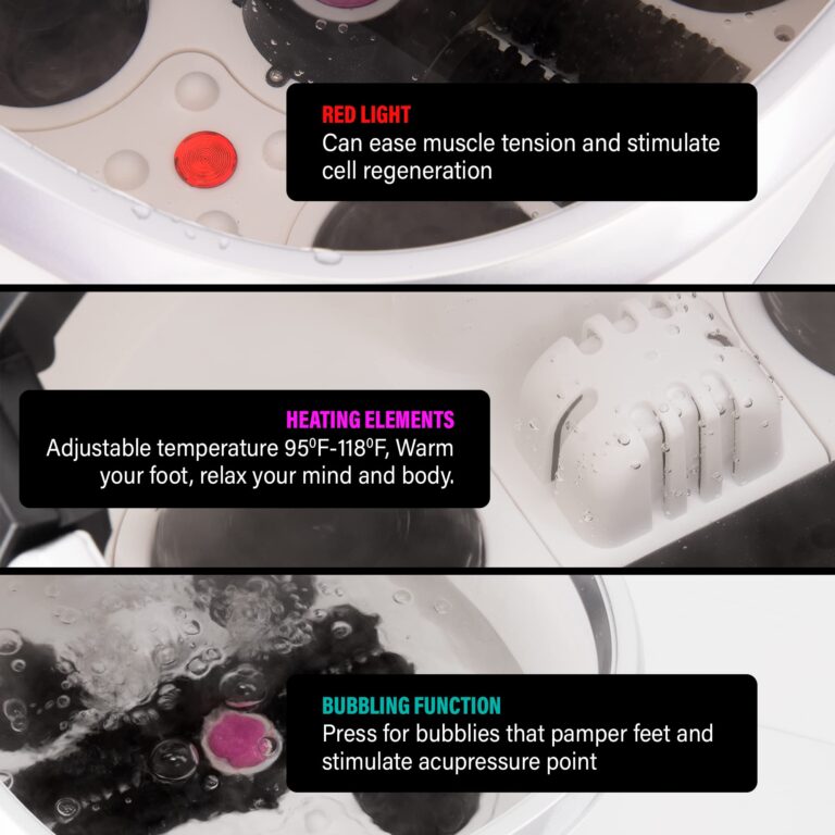 LITE DELIGHT Luxury All in One Foot Spa - Motorized and Heated Massager - Enjoy The Same Foot Spa at Home Heat, Bubble Jets, Pedicure Stone, Motorized Massage Roller to Relieve Feet Stress - Image 6