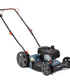 SENIX LSPG-M4 21-Inch Gas Push Lawn Mower with 125 cc 4-Cycle Briggs & Stratton Engine, Mulching and Side Discharge, 6-Position Dual Lever Height Adjustment
