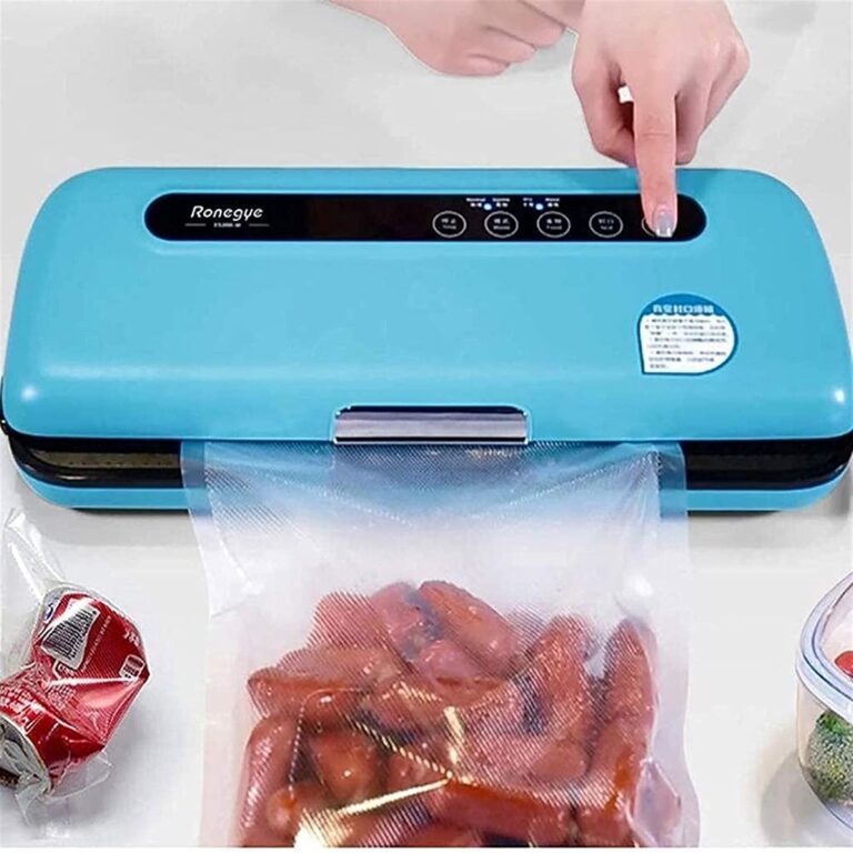 MIXIA Automatic Food Vacuum Sealer Machine, Blue Smart Heat Food Sealer with Air Sealing System For Food/Compact Design | Dry & Moist Food Modes - Image 3