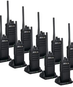 Retevis RT17 Walkie Talkie, Two Way Radio with USB Charging Base, VOX Handsfree Walkie Talkie for Business Healthcare School Restaurant Retail Church(10 Pack)