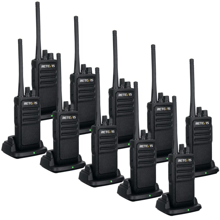Retevis RT17 Walkie Talkie, Two Way Radio with USB Charging Base, VOX Handsfree Walkie Talkie for Business Healthcare School Restaurant Retail Church(10 Pack)