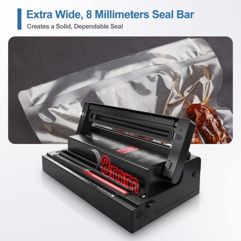 MAGIC SEAL MS300 Precision Vacuum Sealer Machine, Commercial Double Pump Food Sealer with Built-in Auto Cooling System, Compatible with Mylar, Smooth and Embossed Bags, Extra Wide 8 mm Seal - Image 4