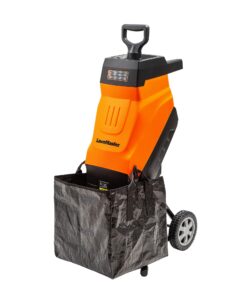 LawnMaster FD1503 Electric Wood Chipper Shredder 15-Amp 1.8-Inch Cutting Diameter Max 14:1 Reduction