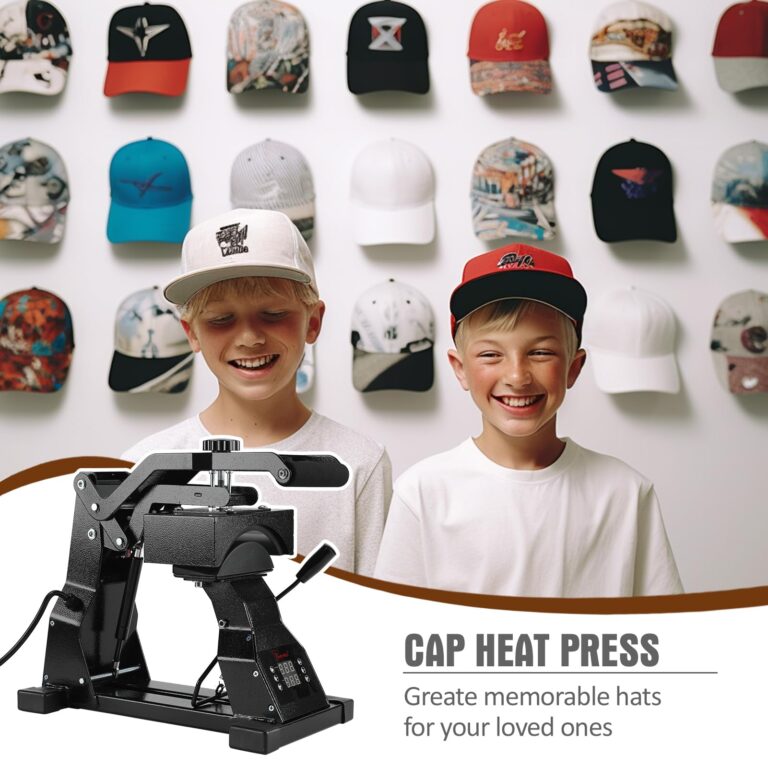 PowerPress Hat Heat Press Machine for Caps with 2pcs Interchangeable Platens -Black - Image 3