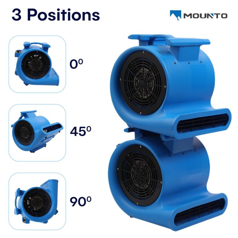 MOUNTO 3-Speed Air Mover 1HP 4000+ CFM Monster Floor Blower Carpet Dryers Janitoral Floor Dryer - Image 2