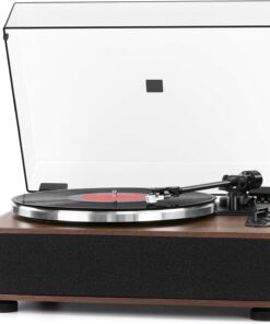 High Fidelity Belt Drive Turntable with Built-in Speakers,FEKTIK Vinyl Record Player with Magnetic Cartridge, Bluetooth Playback and Aux-in Functionality, Auto Off