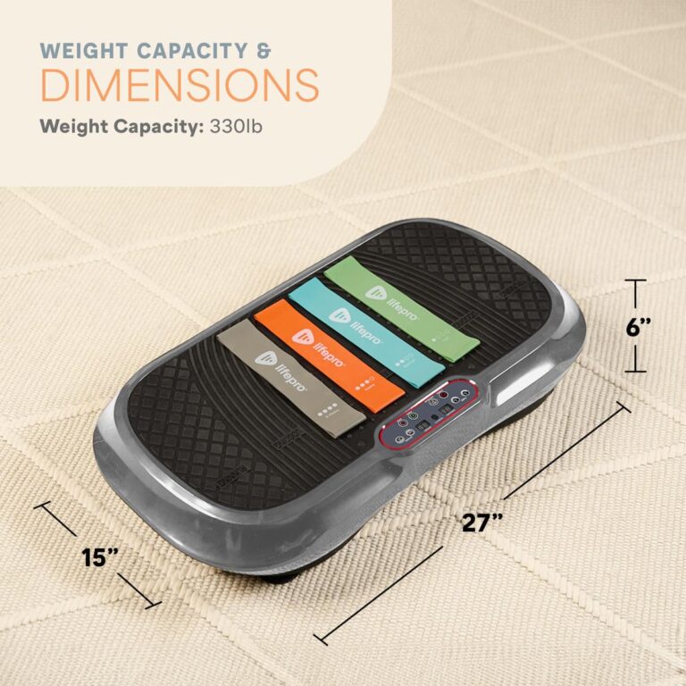 Lifepro Waver Vibration Plate Exercise Machine – High-Intensity Vibration for Muscle Activation, Full-Body Workout Vibrating Platform with Loop Bands, Fitness Equipment for Strength Toning & Fat Loss - Image 4