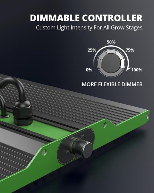 VIPARSPECTRA Upgraded P4000 Led Grow Lights for Indoor Plants Dimmable Full Spectrum Commercial Grow Lamp for Seedlings Veg/Bloom in 5x3 Grow Tents Greenhouses - Image 6