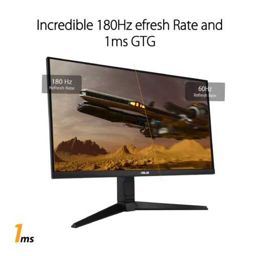ASUS TUF Gaming 27” 1080P Monitor (VG279QL3A) - Full HD, 180Hz, 1ms, Fast IPS, Extreme Low Motion Blur, FreeSync Premium, G-SYNC Compatible, Speakers, DisplayPort, Height Adjustable, 3 Year Warranty - Image 13