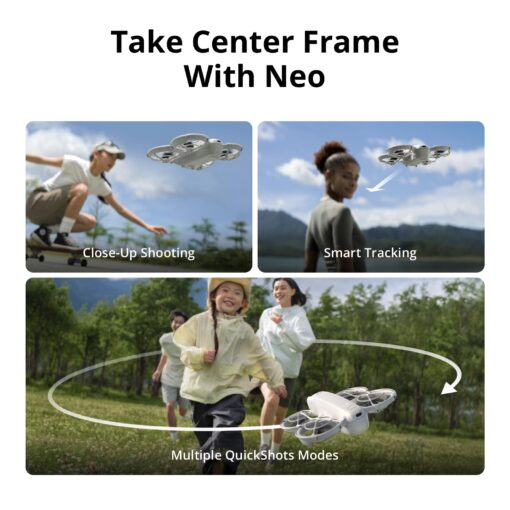 DJI Neo Three-Battery Combo, Mini Drone with 4K UHD Camera for Adults, 135g Self Flying Drone that Follows You, Palm Takeoff, Subject Tracking, QuickShots, Stabilized Video (Controller-Free) - Image 7