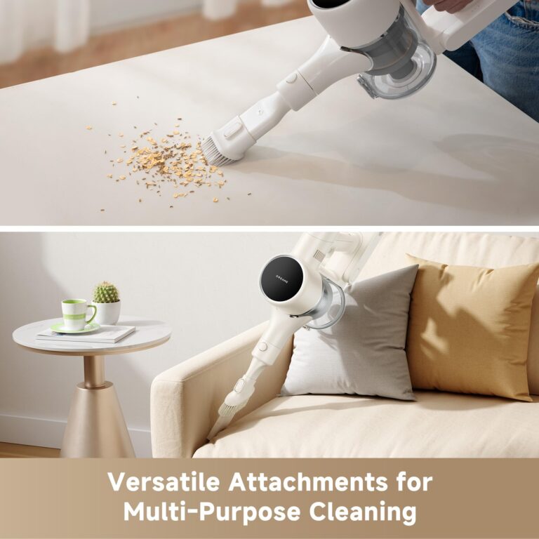 DREAME R10 Pure Cordless Vacuum Cleaner, Stick Vacuum Cleaner for Home, 120AW Powerful Suction, Anti-Tangle, LED Headlights, Up to 60 Mins Runtime, Lightweight for Carpet, Hard Floor, Pet Hair - Image 6