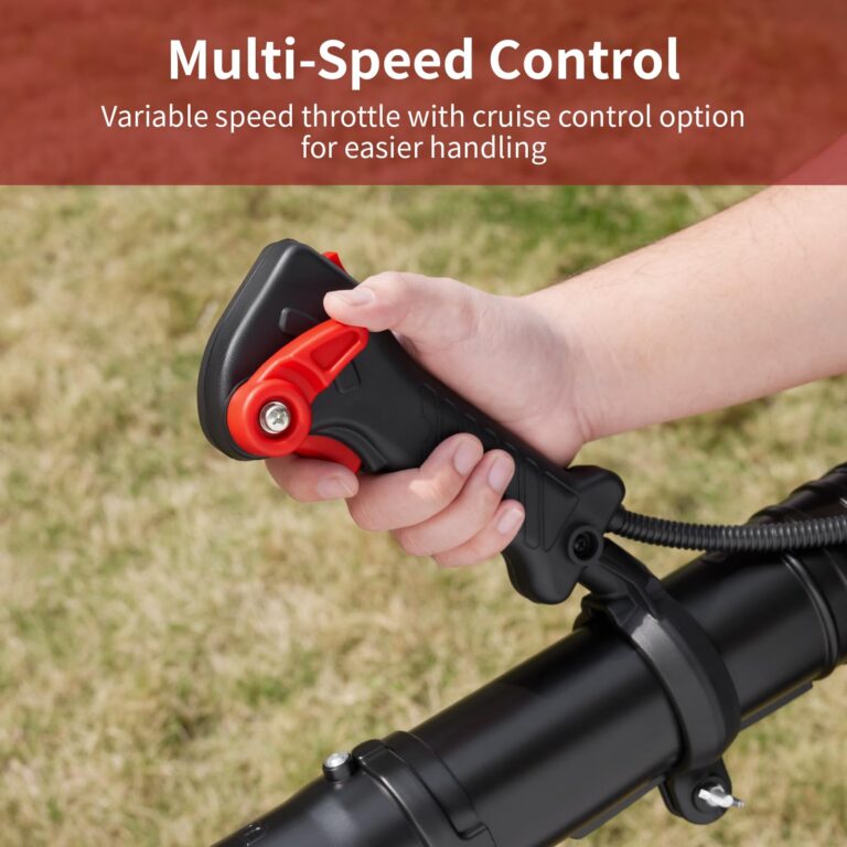 KEZERS Gas Powered Leaf Blower,52cc 2.0HP 2-Cycle Backpack Leaf Blower, 441CFM,180MPH,Air Cooling,Powerful Clearing Performance for Leaves,Snow,Garden,Street - BL-4301 - Image 4