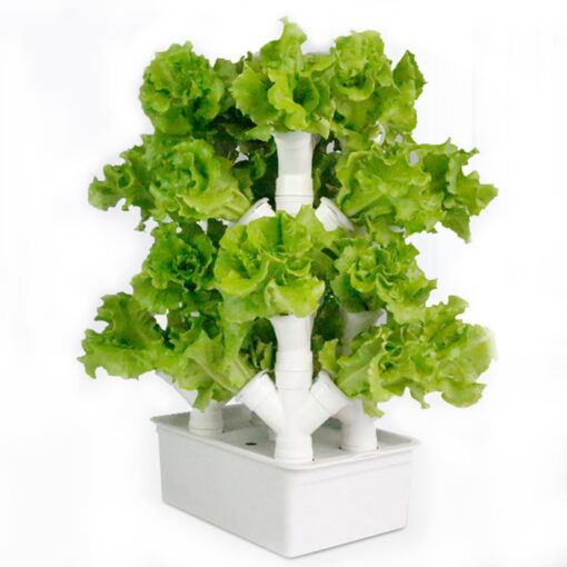 Vertical Grow Tower,Vegetable Plant Tower,2/3/4 Columns Hydroponic Growing Kit, Hydroponic Tower Grow System,Gift for Gardening Lover - Home Grow Herbs,Veggies & Fruit,16/24/32Holes,16Holes