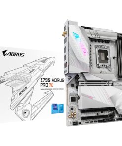 GIGABYTE Z790 AORUS PRO X (LGA 1700/ Intel/ Z790 X/ATX/ DDR5/ 5* M.2/ PCIe 5.0/ USB 3.2 Type-C/Wi-Fi 7/ 5GbE LAN/Q-Flash Plus/EZ-Latch Plus/Motherboard)