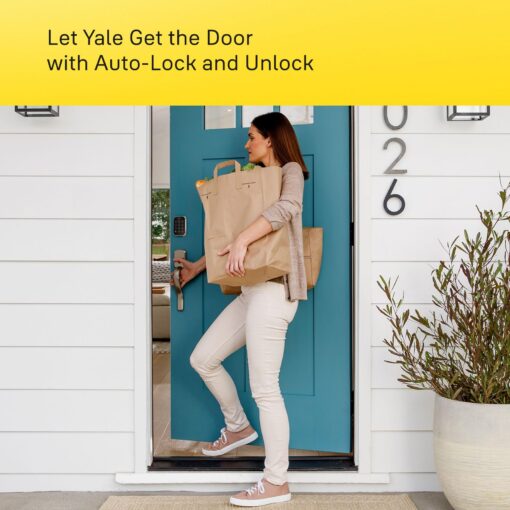 Yale Security Lock 2 Deadbolt, Black Smart Keyless Entry Door Lock with Wi-Fi Connected Touch Keypad and Smart Lock, YRD430-WF1-BSP - Image 6