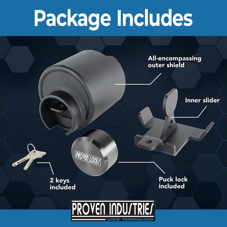 Proven Industries Model 2516 Trailer Lock, Fits 2 5/16-Inch Couplers, Secures Safety Chains, Made in The USA, (Black) - Image 5