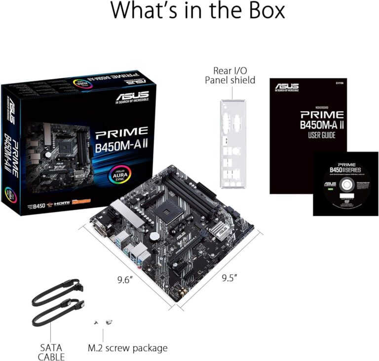 MICRO CENTER AMD Ryzen 5 5600 Desktop Processor with ASUS Prime B450M-A II AMD AM4 Micro ATX Motherboard - Image 2