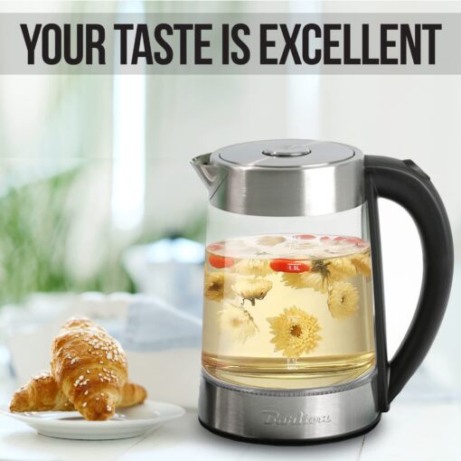 BARITON 3 in 1 water kettle/TEA MAKER/coffee maker MODEL BTM-1780GS Electronic sensor touch control panel with display, powered by strix technology safer by design - Image 3