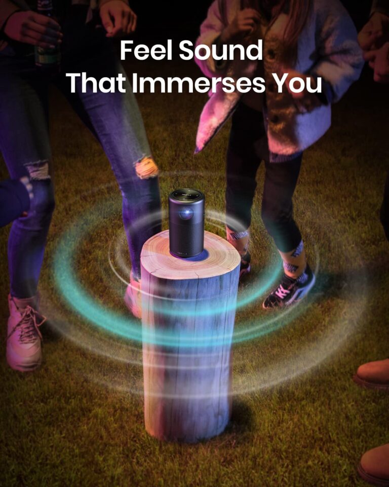 Anker NEBULA Capsule, Smart Wi-Fi Mini Projector, 100 ANSI Lumen Portable Projector, 360° Speaker, Movie Projector, 100 Inch Picture, 4Hr Video Playtime for Inside and Outside, Watch Anywhere - Image 4