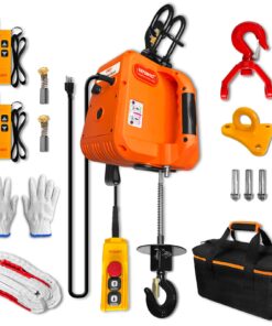 YATOINTO PRO Electric Hoist, 1600W 1,100lb Electric Winch with Single/Double Hooks, Dual Wireless Remote & Cable Remote, 110V/120V, 30ft Lifting Height for Garage, Warehouse, Factory, and Farm