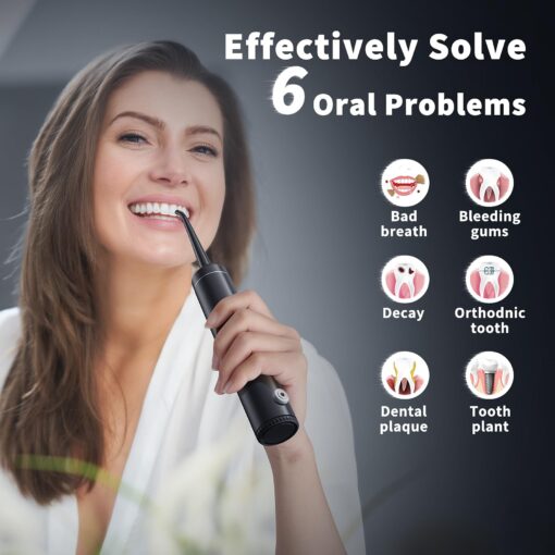 Binzls Electric Toothbrush with Water Flosser, 2 in-1 Teeth Cleaning Kit with 4 Modes, Portable for Travel and Home, Oral Dental Care Fsa Hsa - Image 2