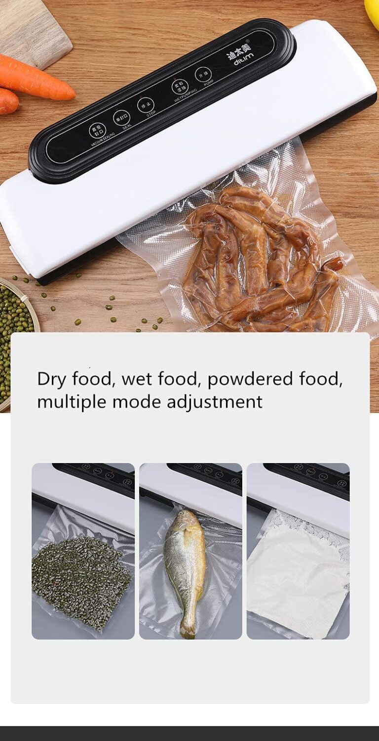 Portable Kitchen Preservation, Multi-functional Food Vacuum Sealer, Automatic Food Sealer Or Wet And Dry Dual-use, 10 Food Bags, 39x13.5x6cm - Image 6
