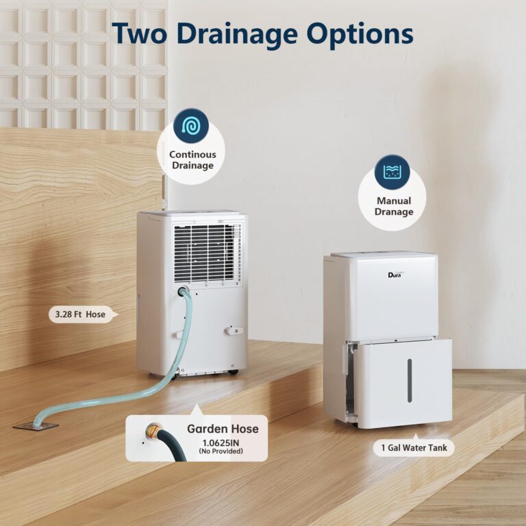 DuraComfort Dehumidifier for Basement,Up to 2500 Sq.Ft Small to Middle Rooms,Max to 35 Pints, Energy Star Certified Dehumidifiers,2024 New Model,White - Image 6