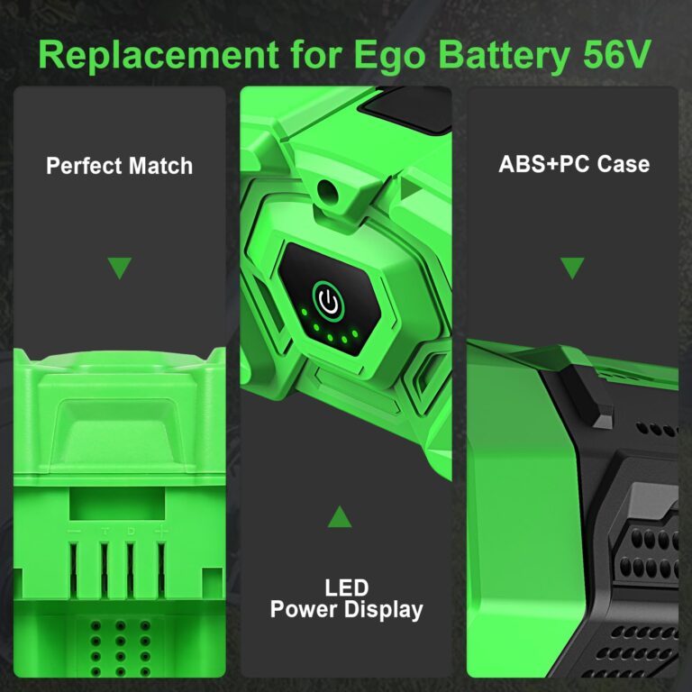 TOMAPEX 56V 5.0Ah Replacement for EGO 56v Battery BA2800 BA4200 BA1400, 5000mAh Lithium Ion Battery Compatible with All Power 56V CS1604 CS1804 CS1403 HT2400 LB6504 LB5804 LB6500 LB4800Tools - Image 4