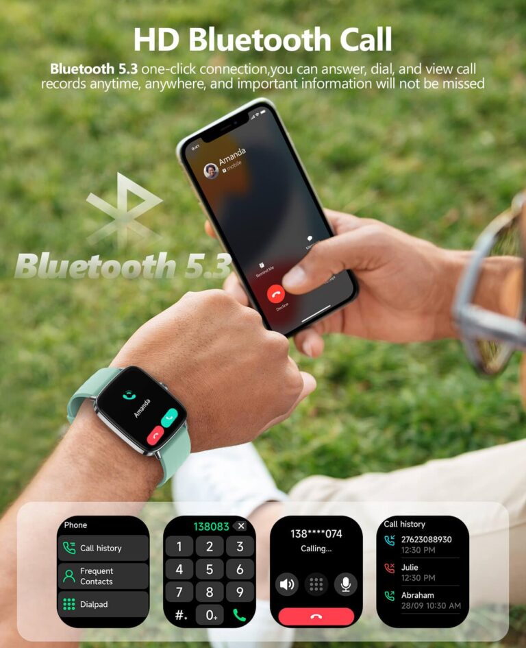 2025 Smart Watches for Men Women, 1.85" AI Voice Smartwatch, 24/7 Heart Rate Monitor, Stress/SpO2/Sleep Tracker, IP68 Waterproof, Weather, 100+ Sports Fitness Tracker for Android iOS Green - Image 5