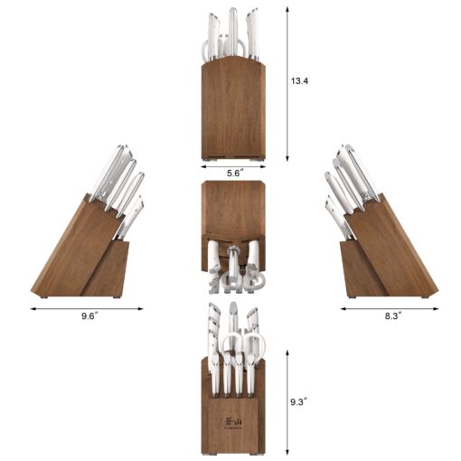 Cangshan HELENA Series German Steel Forged Knife Block Set (12-Piece, White), Oprah's Favorite Things 2023 - Image 8