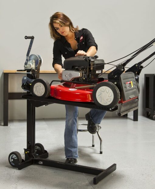 MoJack - Convertible Workbench Attachment for EZ MAX, XT, or PRO Lifts, Versatile, Compatibility, Riding Lawn Mower Maintenance and Repairs, 200lb Lifting Capacity, Lightweight & Portable - Image 3