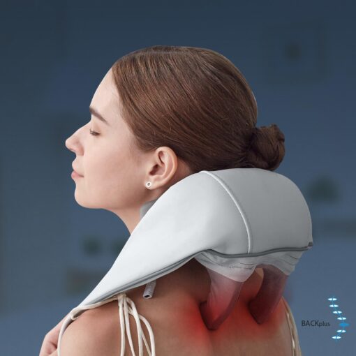 BackPlus Platinum Cordless Neck Massager – Deep Tissue Shiatsu Massage with Heat – Deep Kneading Stress Relief for Back Pain - Image 2
