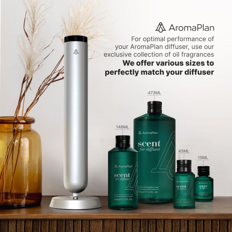 Slim Pro 2025 Waterless Tower Diffuser with Essential Oil - Diffuser for Aromatherapy Oils - No Noise, Easy Scent Adjustment & Energy Saving - Wireless Pro Diffuser for Home, Office & Hotel - Image 4