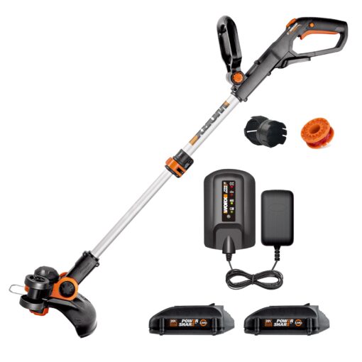 WORX 20V LEAFJET Cordless Leaf Blower with Power Share Brushless Motor - WG543 (Battery & Charger Included) & Worx WG163 GT 3.0 20V PowerShare 12" Cordless String Trimmer & Edger - Image 4