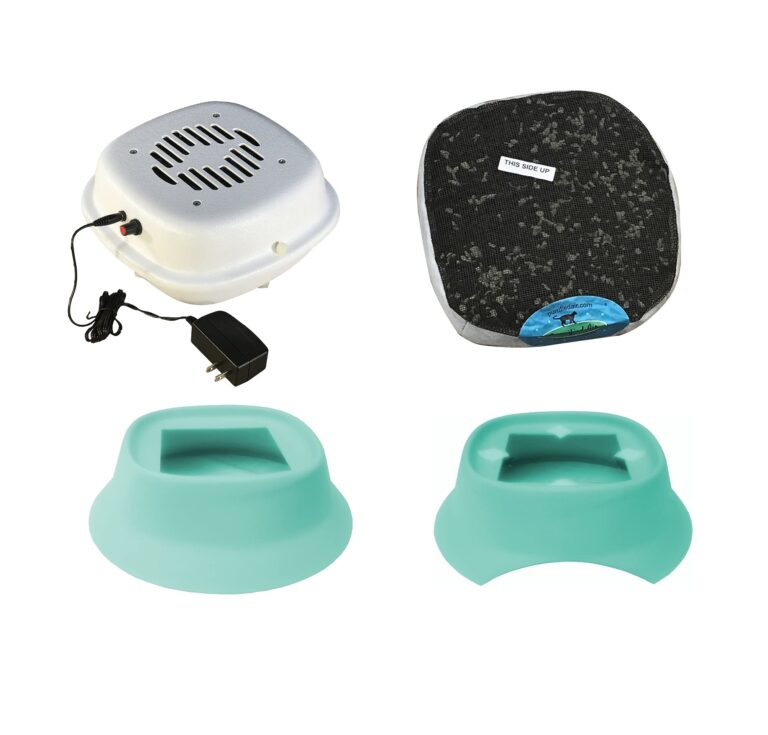 Purrified Air Product Group B - Air Filter Bundle for Pet Owners with Booda Dome Litter Box - Includes Air Purifier, Extra Filter Media Cartridge, Dome Adapter - Quick Odor Elimination - AC Adapter