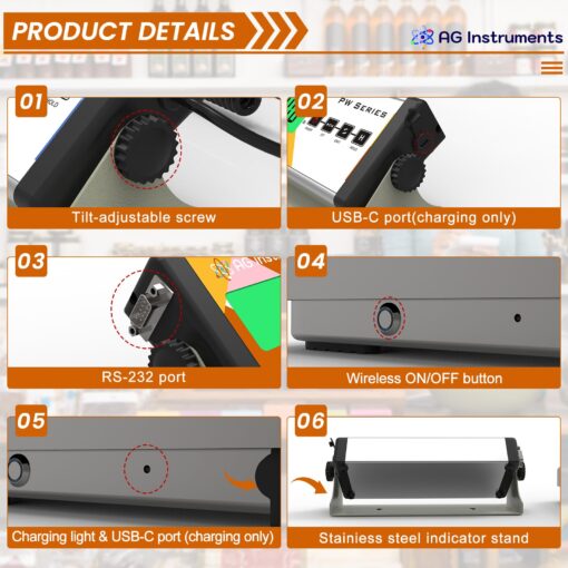 Electronic Parcel Scale, Wireless Connection, 330lb x 1.6oz, Heavy Duty Stainless Steel Platform, Shipping Scale Postal Scale for Packages, UPS USPS Postal Office FedEx DHL - Image 7