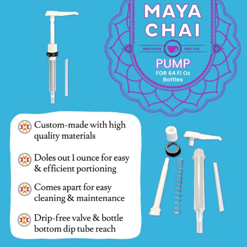 Maya Chai Tea Concentrate, Devi, Extra Spice, Heritage Recipe, Pump Included, 64 Fluid Ounce (Pack of 6) - Image 3