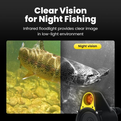 Chasing Canfish CF1 Underwater Fishing Camera Kit,1080P Full HD Portable Video Fish Finder,APP Remote Control Real-time Observation,Fishing Camera - Image 3