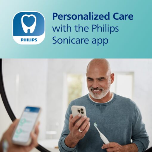 Philips Sonicare DiamondClean Smart 9750 Electric Toothbrush, Sonic Toothbrush with App, Pressure Sensor, Brush Head Detection, 5 Brushing Modes and 3 Intensity Levels, Rosegold, HX9924/67 - Image 5