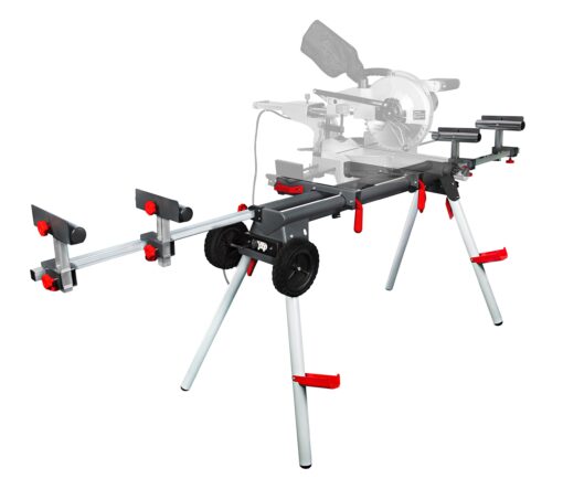 PROTOCOL Equipment Professional Miter Saw Workstation, Universal Mount, Durable Steel Construction, Portable, Supports 500 lbs. - Image 7