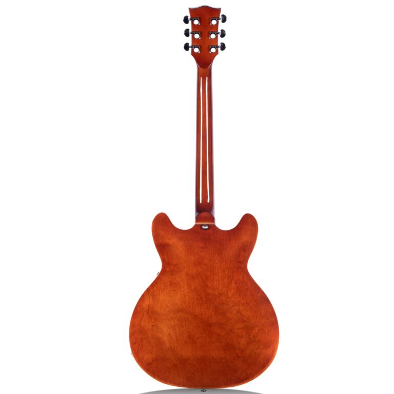 Redid Semi-Hollow Body Electric Guitar RD-100 Jazz Guitar with F-Hole,Maple neck,humbucker Pickups(Brown) - Image 9