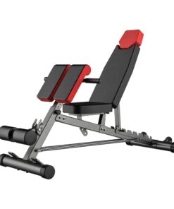Finer Form Multi-Functional FID Weight Bench for Full All-in-One Body Workout – Hyper Back Extension, Roman Chair, Adjustable Ab Sit up Bench, Incline Decline Bench, Flat Bench