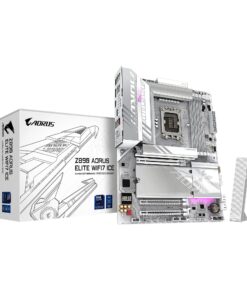 GIGABYTE Z890 AORUS Elite WIFI7 ICE Intel Core Ultra (Series 2) LGA 1851 Motherboard, ATX, DDR5, 3X M.2, PCIe 5.0, Thunderbolt 4, WIFI7, 2.5GbE LAN, EZ-Latch