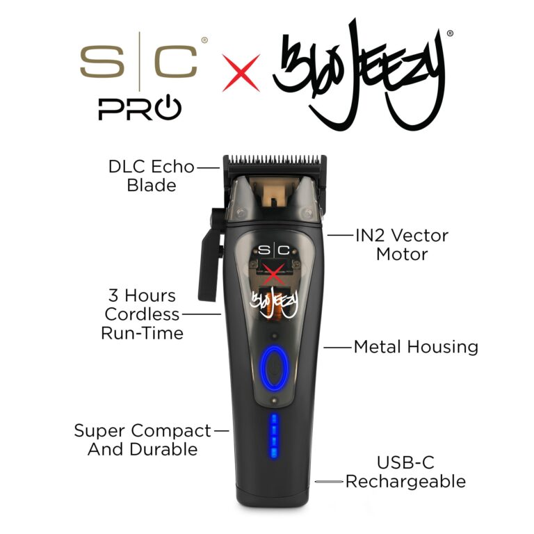Stylecraft SC x 360 Jeezy Professional IN2 Vector Motor Cordless Hair Clipper with Intuitive Torque Control - Image 6