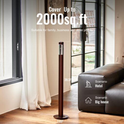 40-inch Large Home Waterless Essential Oil Diffuser, Hotel Collection Diffuser,Cordless Rechargeable App Control Diffuser,Scent Machine for Home,2000Sq.Ft Coverage, for Home,Office, Spa,Hotel,Burgundy - Image 5