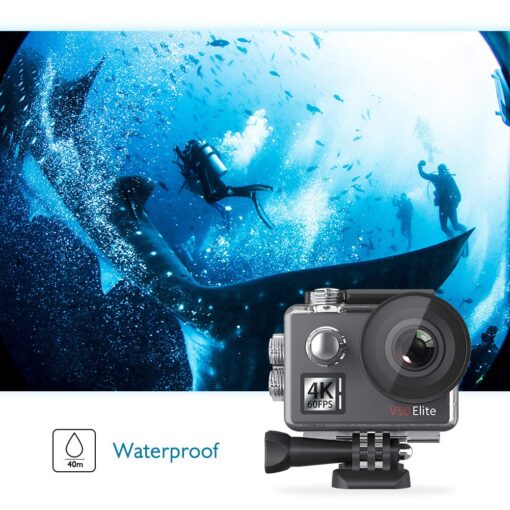 AKASO V50 Elite 4K60fps Touch Screen WiFi Action Camera Voice Control EIS 131 feet Waterproof Camera 8X Zoom Remote Control (with 64GB MicroSD Card) - Image 5